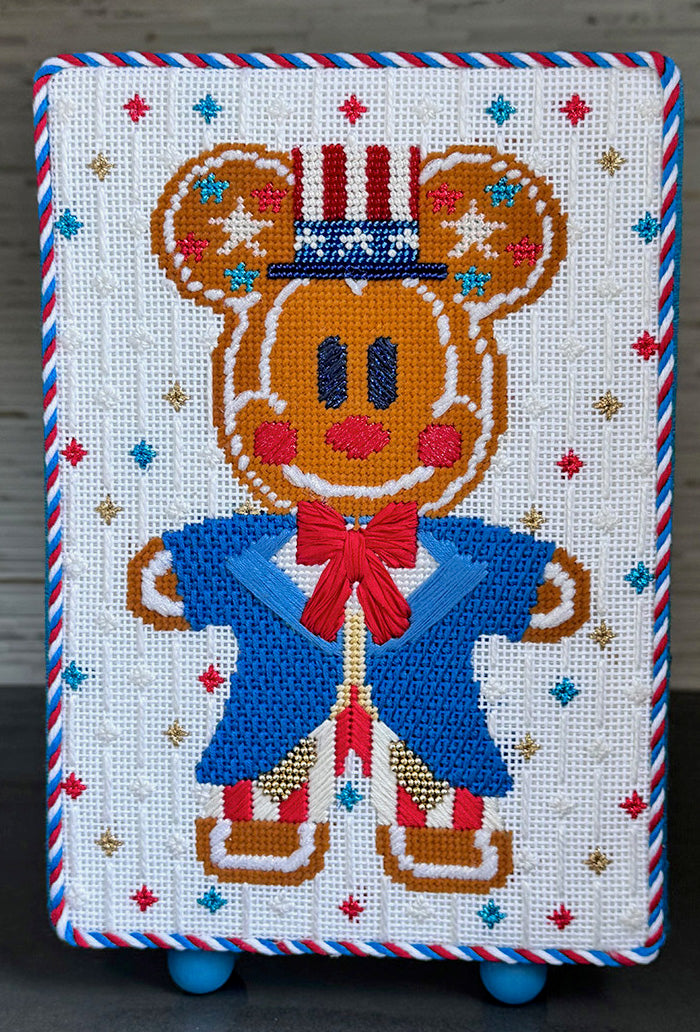 Gingerbread 4th of July Mouse