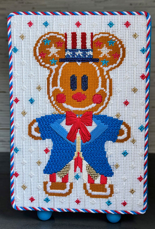 Gingerbread 4th of July Mouse